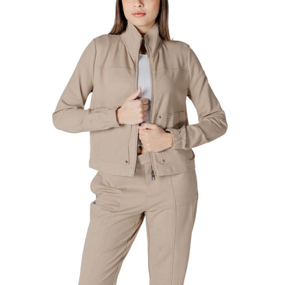 Street One Beige Viscose Jackets & Coat