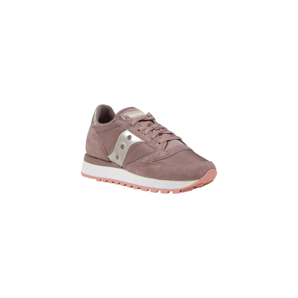 Saucony Pink Suede Leather Sneaker