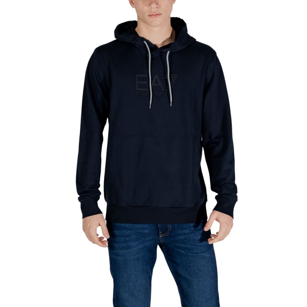 EA7 Emporio Armani Blue Cotton Sweater