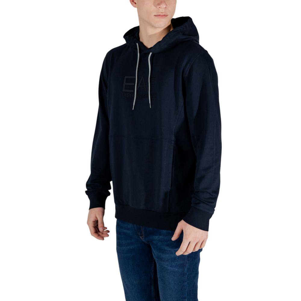 EA7 Emporio Armani Blue Cotton Sweater