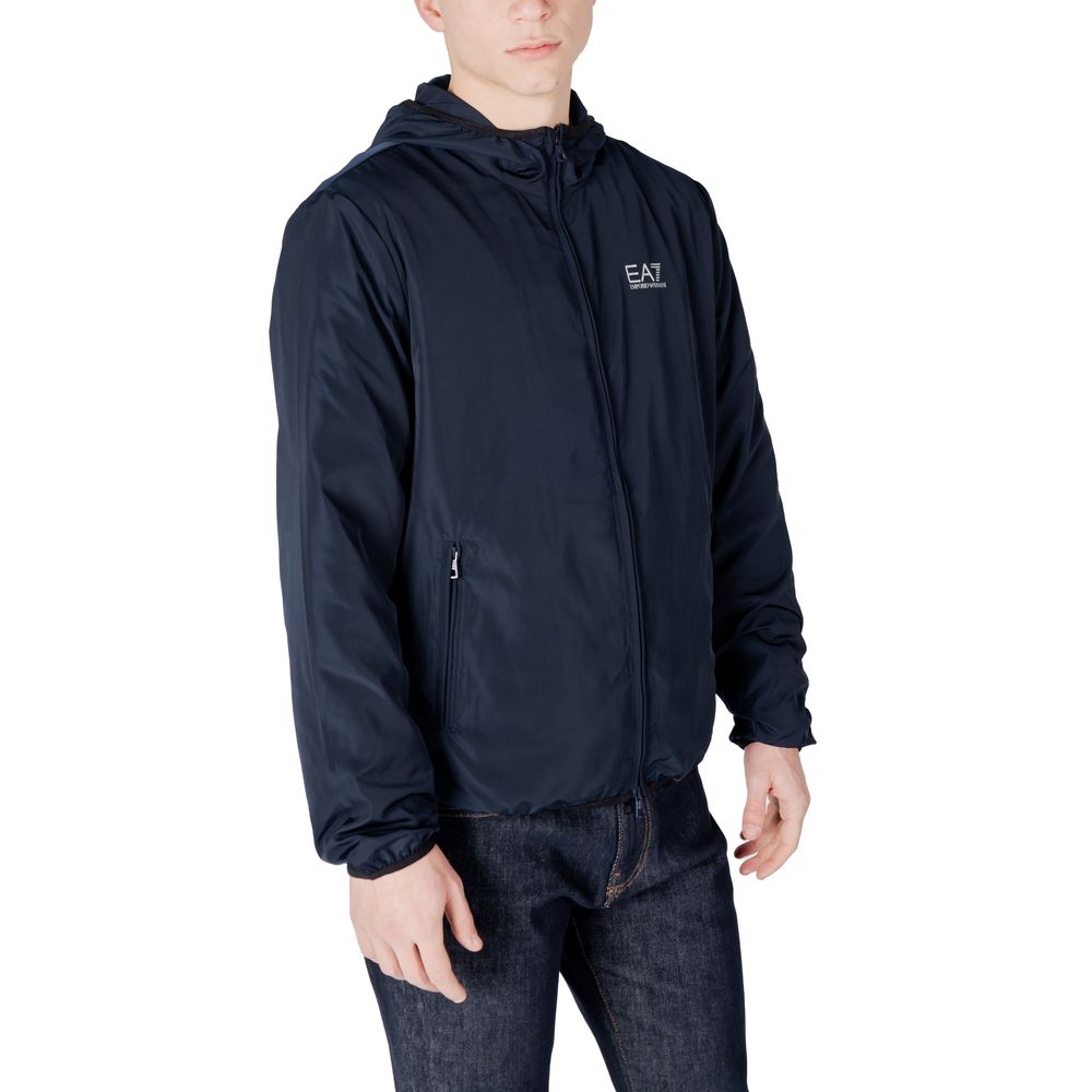 EA7 Emporio Armani Blue Polyester Jacket