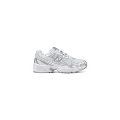New Balance White Artificial Leather Sneaker