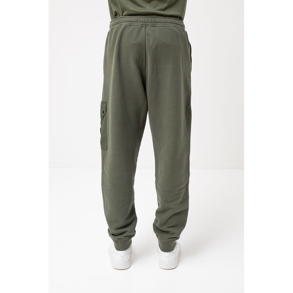 Stone Island Green Cotton Men Pants