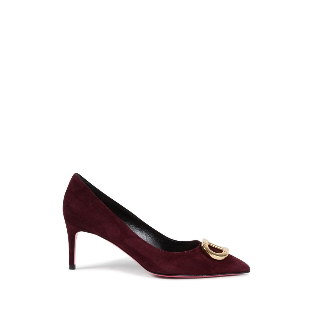 Dee Ocleppo Bordeaux Suede Leather Pump