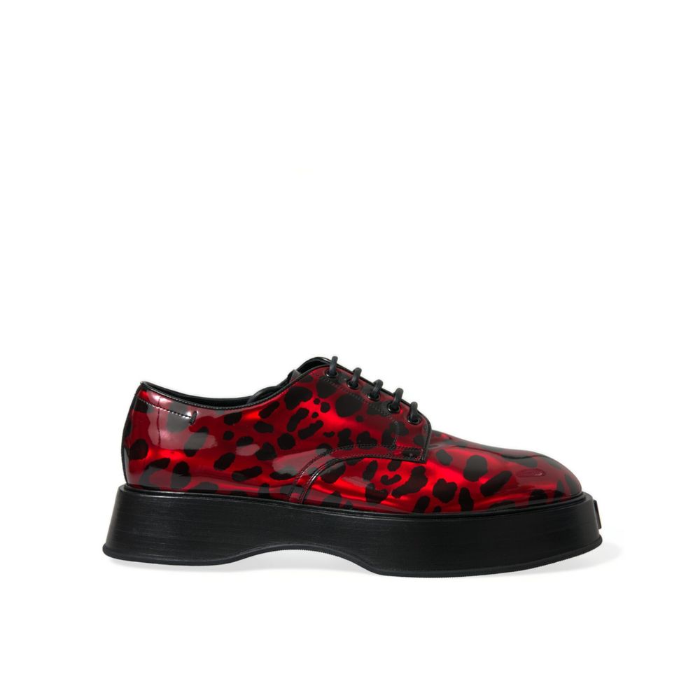 Dolce & Gabbana Red Calfskin Formal