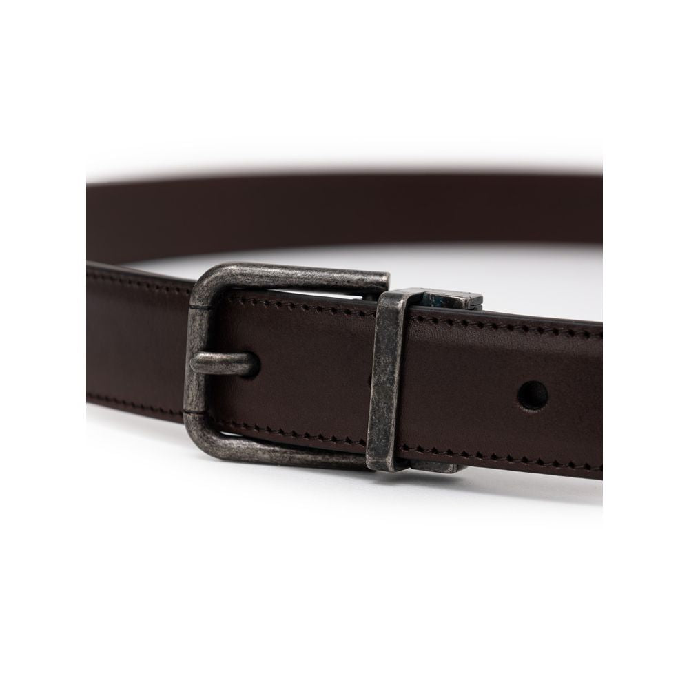 Dolce & Gabbana Brown Calfskin Belt