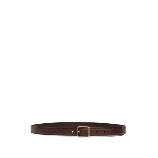 Dolce & Gabbana Brown Calfskin Belt