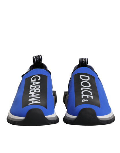 Dolce & Gabbana Blue Logo Low Top Sorrento Sneakers Shoes