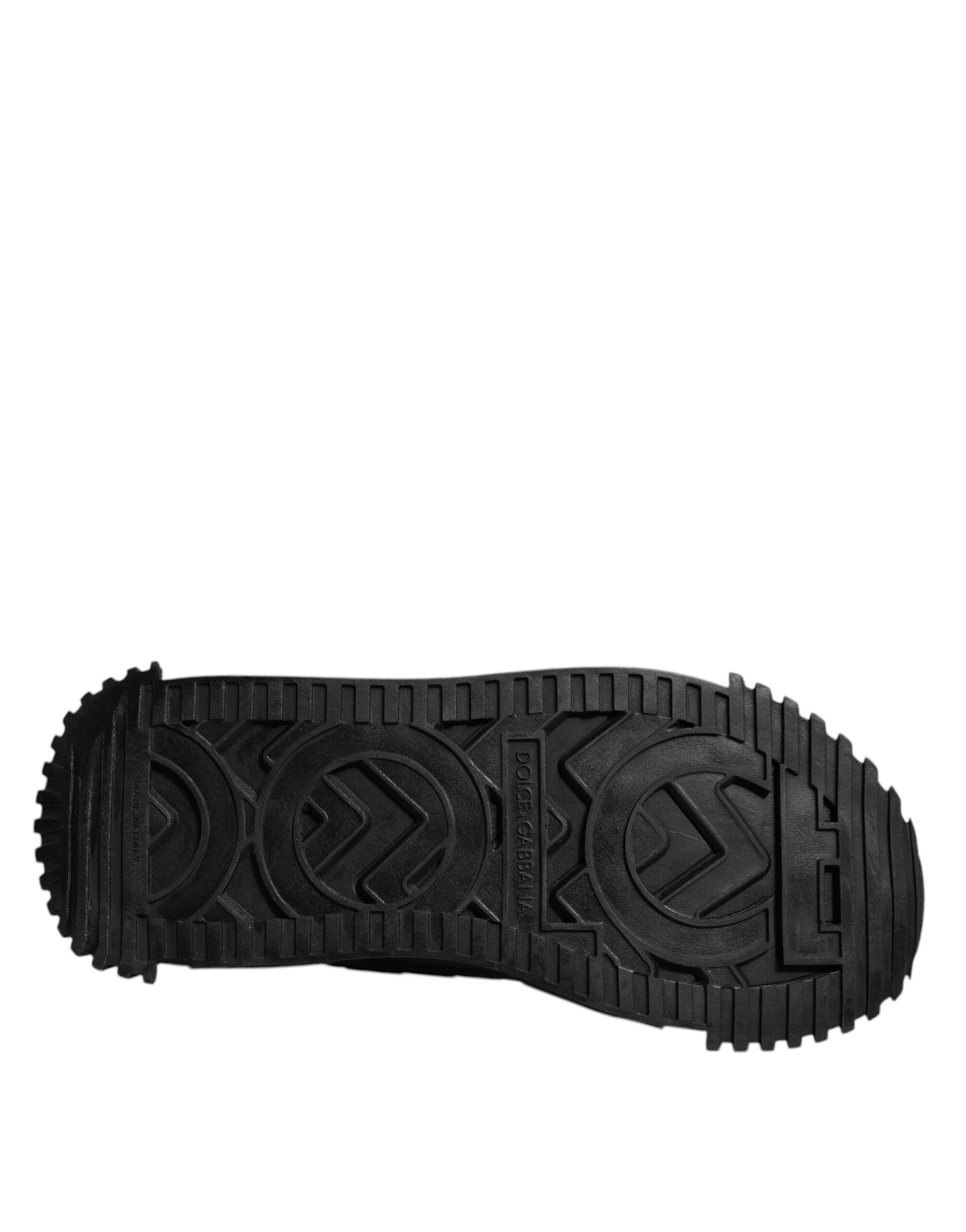 Dolce & Gabbana Black Nylon Low Top NS1 Sneakers Shoes
