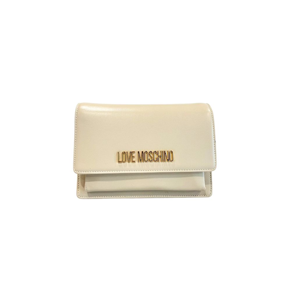 Love Moschino Beige Polyethylene Women Crossbody Bag