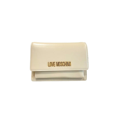 Love Moschino Beige Polyethylene Women Crossbody Bag