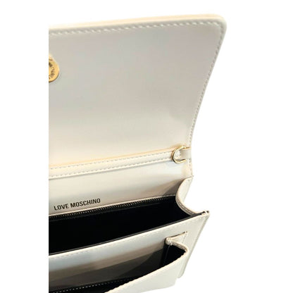 Love Moschino Beige Polyethylene Women Crossbody Bag