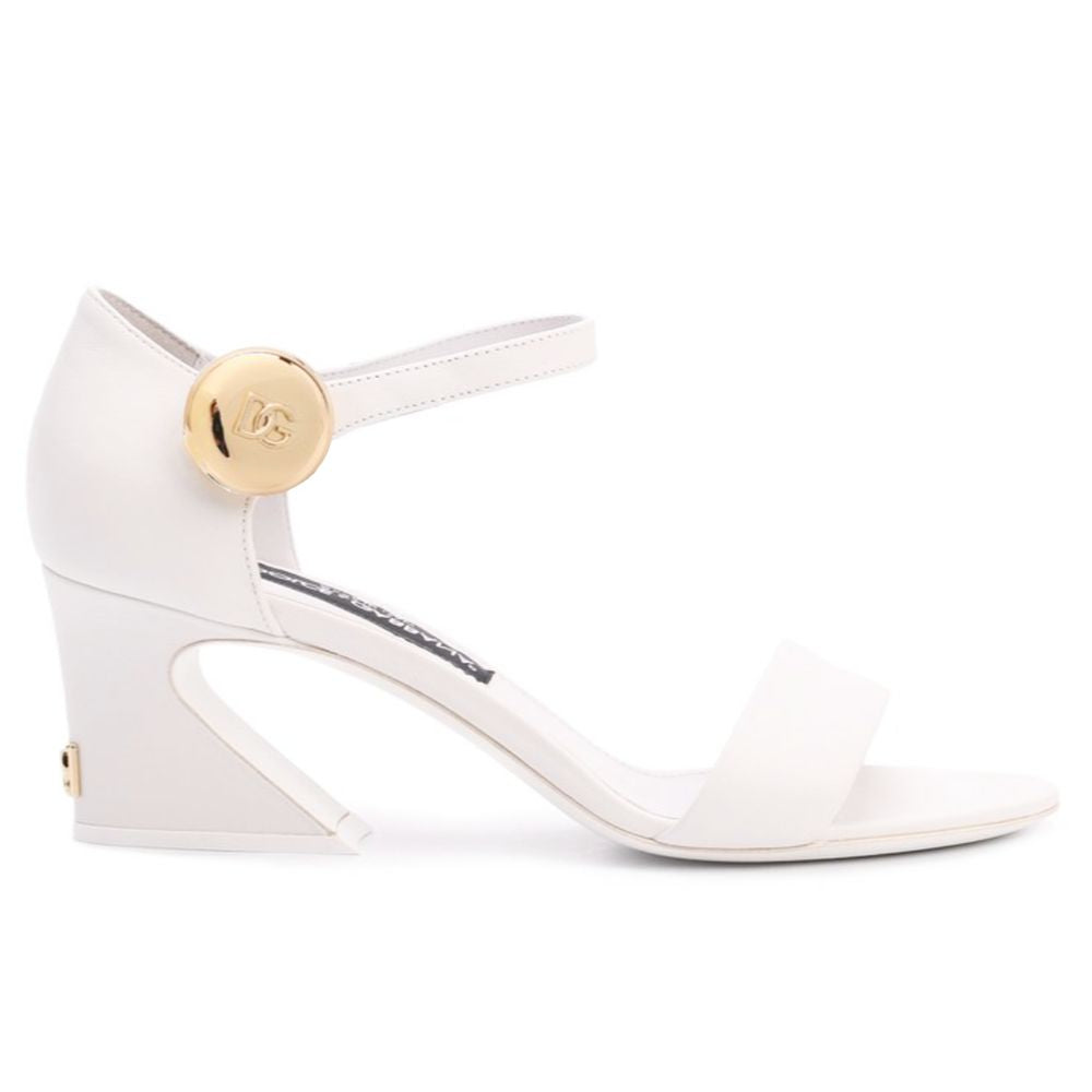 Dolce & Gabbana White Calfskin Women Pump