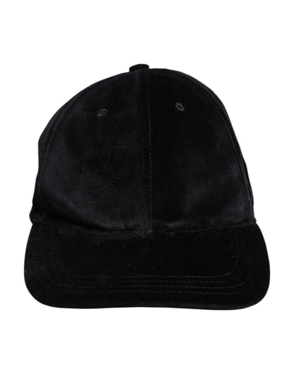 Dolce & Gabbana Black Cotton 6 Panels Baseball Cap