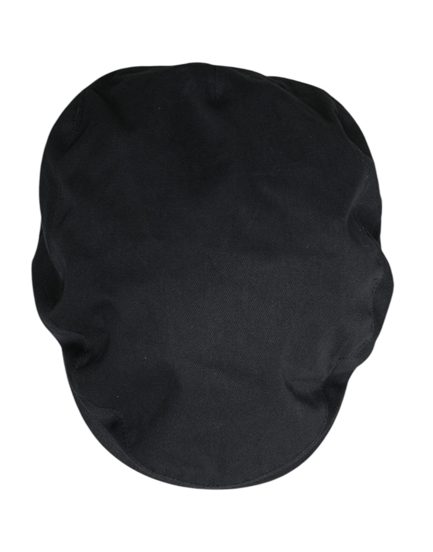 Dolce & Gabbana Black Cotton Newsboy Capello Cabbie Hat