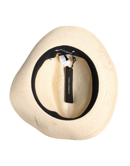 Dolce & Gabbana Multicolor Floral Women Fedora Wide Brim Hat