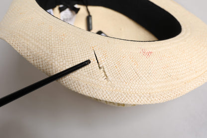 Dolce & Gabbana Multicolor Floral Women Fedora Wide Brim Hat