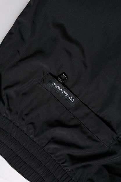 Dolce & Gabbana Black Logo Polyester Beachwear Shorts Swimwear