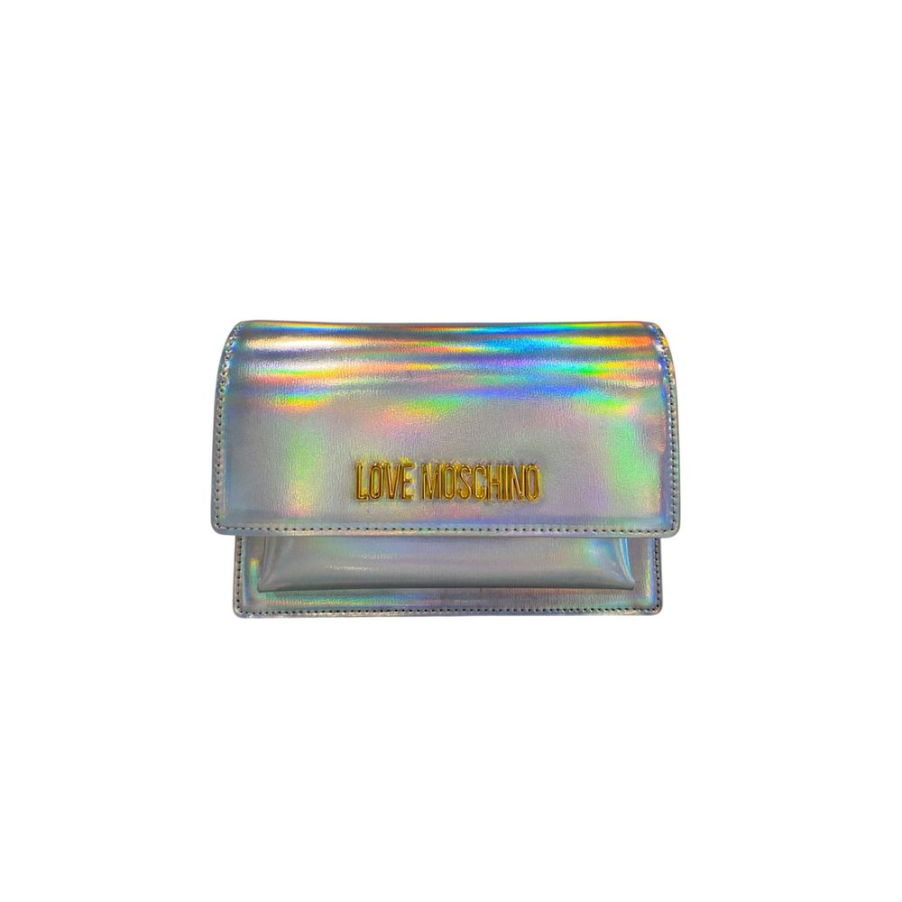 Love Moschino Silver Polyethylene Women Crossbody Bag