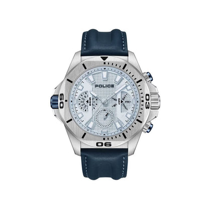 Police Blue Artificial Leather Watch