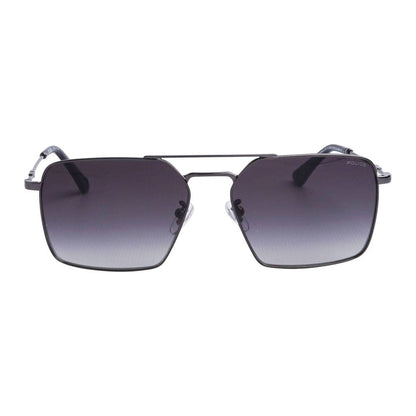 Police Gray Metal Sunglasses