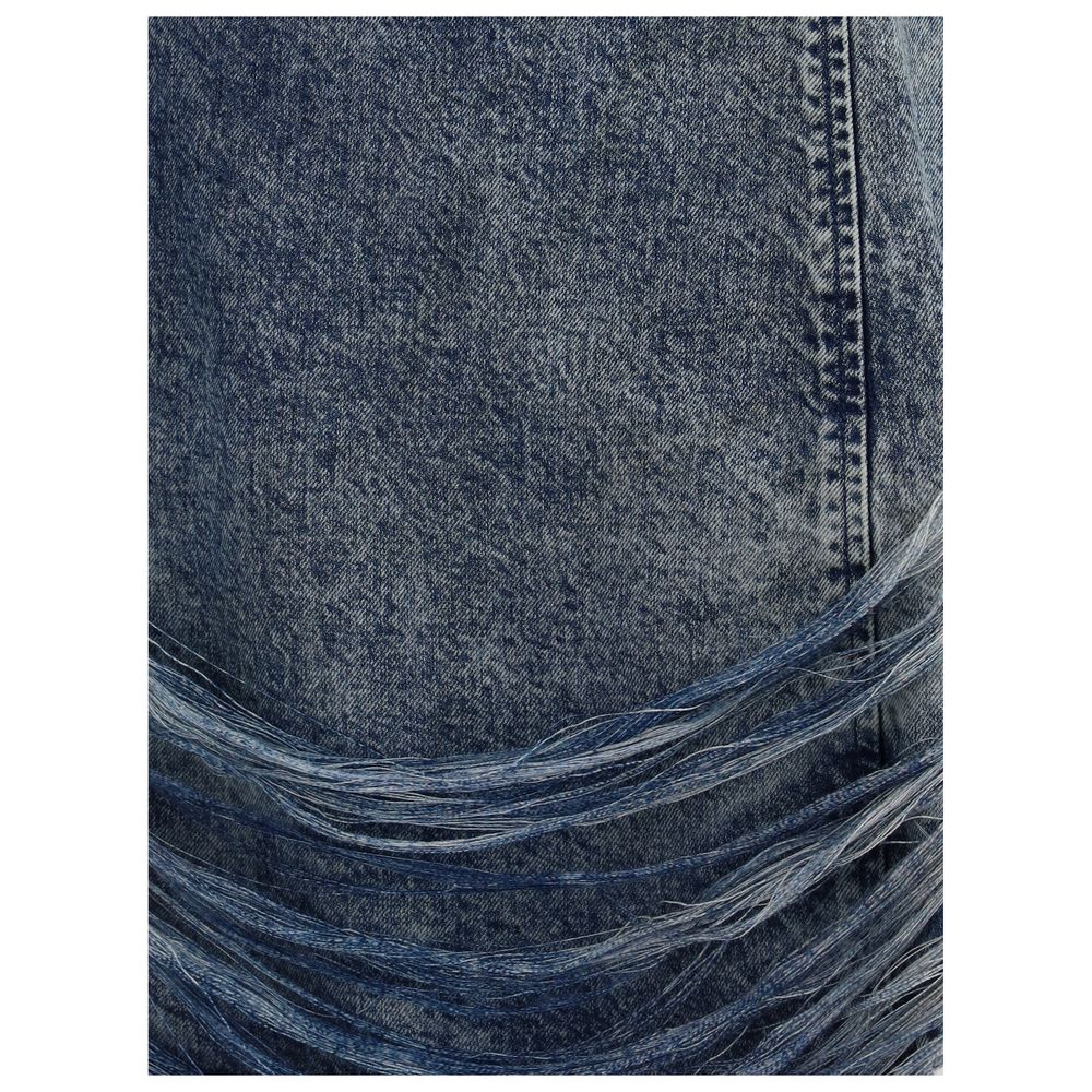 Diesel De-dra-short-fsg Mini Dress in denim