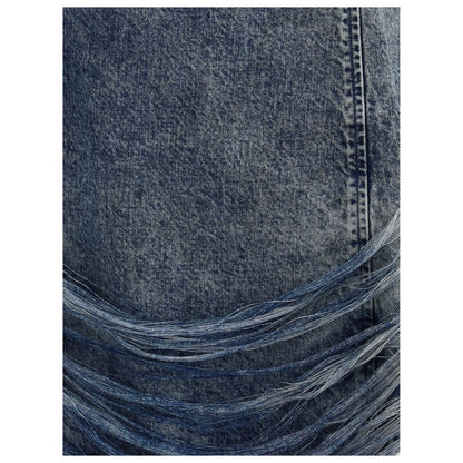 Diesel De-dra-short-fsg Mini Dress in denim