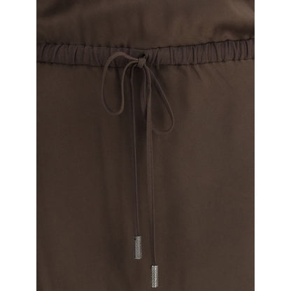 Brunello Cucinelli Satin Long Dress