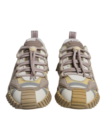 Dolce & Gabbana Multicolor Lace Up Low Top NS1 Sneakers Shoes
