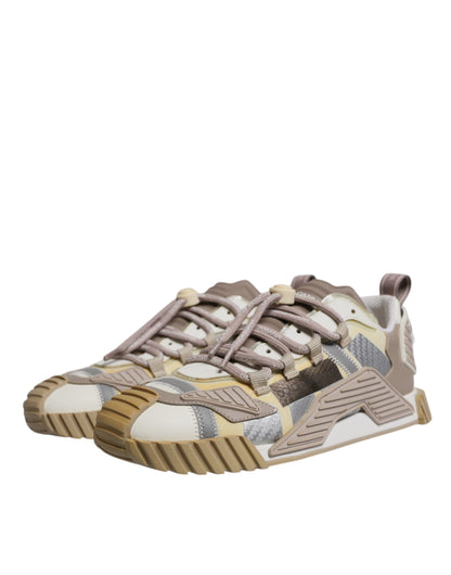 Dolce & Gabbana Multicolor Lace Up Low Top NS1 Sneakers Shoes