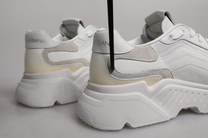 Dolce & Gabbana White Daymaster Low Top Sneakers Shoes