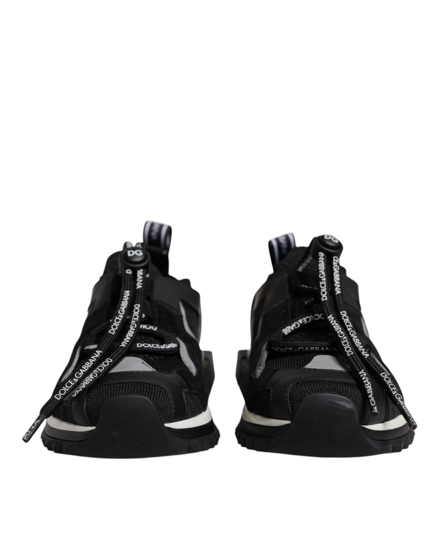 Dolce & Gabbana Black Mesh Sorrento Trekking Sneakers Shoes