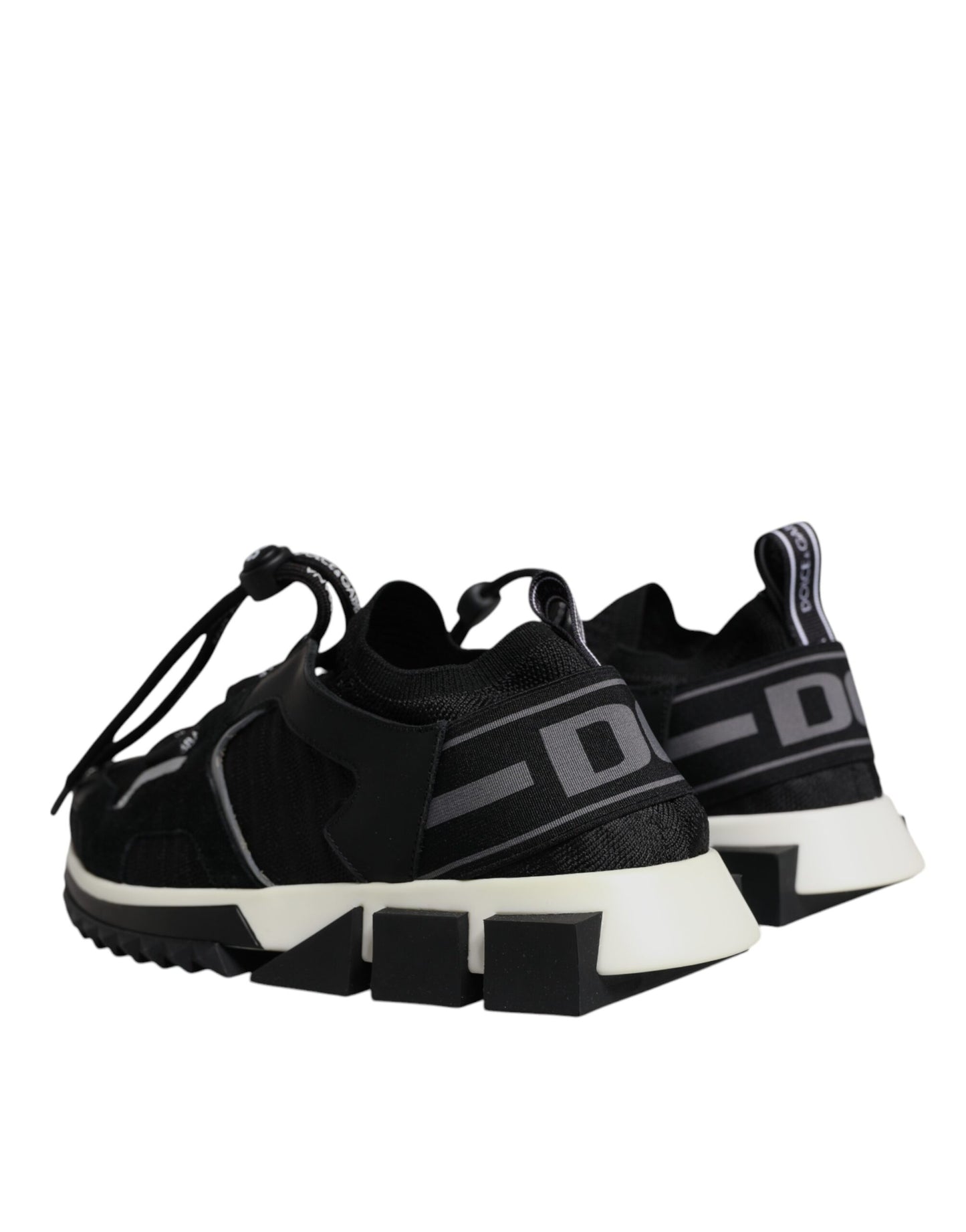 Dolce & Gabbana Black Mesh Sorrento Trekking Sneakers Shoes