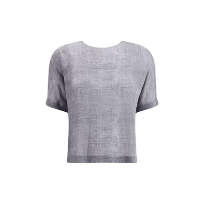 Giorgio Armani Short-sleeved silk Top