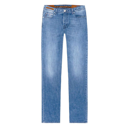 Tramarossa Blue Cotton Jeans & Pant