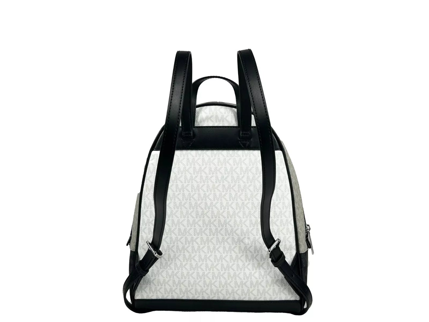 Michael Kors Rhea Medium PVC Backpack Bookbag Optic White Multi