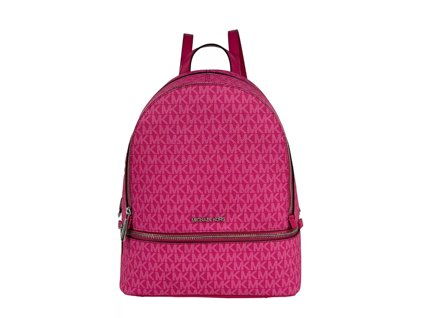 Michael Kors Rhea Medium PVC Backpack Bookbag Dragon Fruit