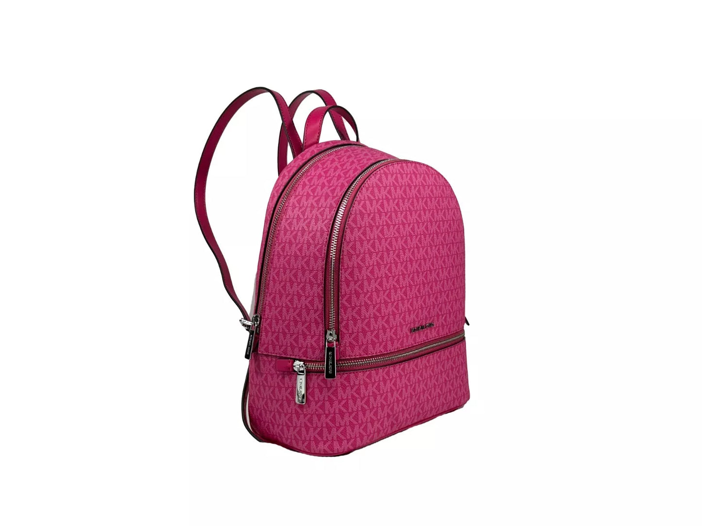 Michael Kors Rhea Medium PVC Backpack Bookbag Dragon Fruit