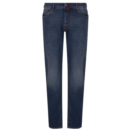Jacob Cohen Blue Cotton Jeans & Pant
