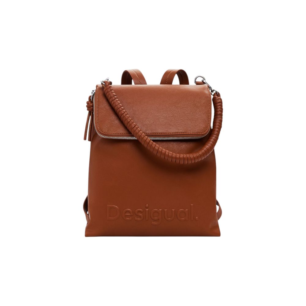 Desigual Brown Polyethylene Backpack