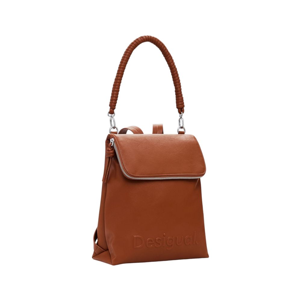 Desigual Brown Polyethylene Backpack
