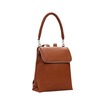 Desigual Brown Polyethylene Backpack