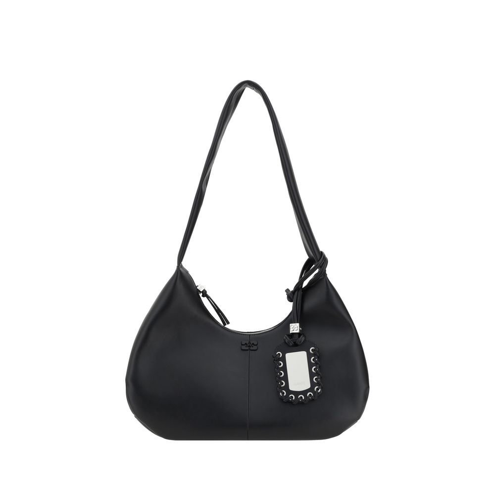 Ganni Recycled leather Shoulder Bag
