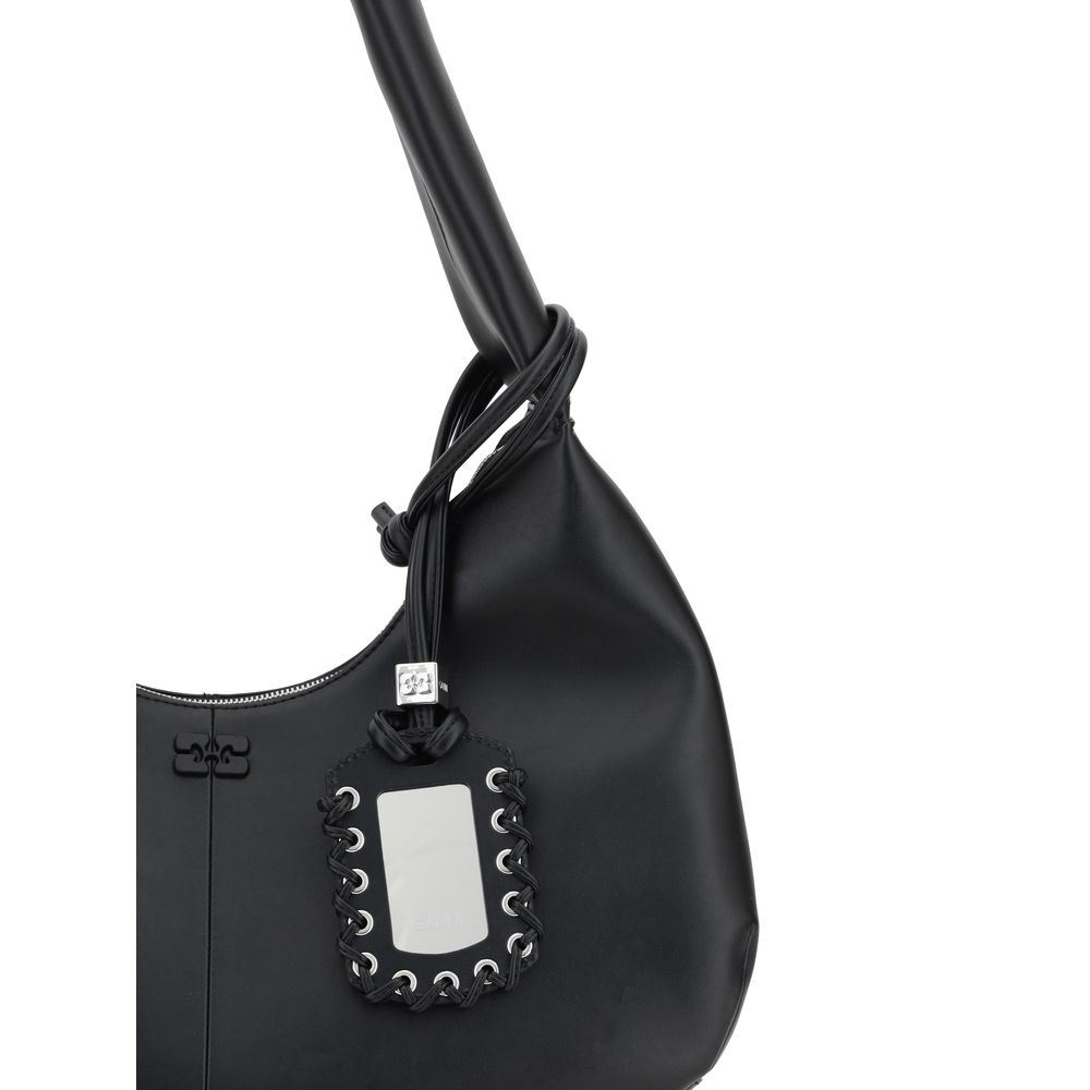 Ganni Recycled leather Shoulder Bag