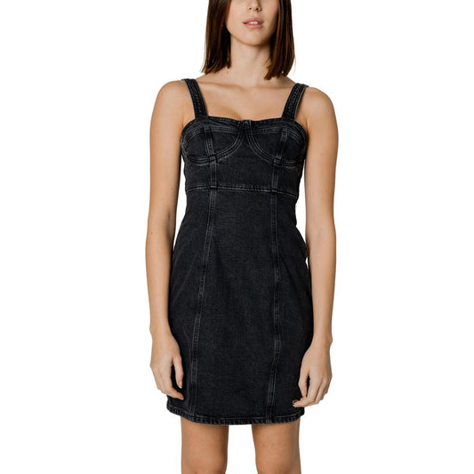 Tommy Hilfiger Jeans Black Recycled Cotton Dress