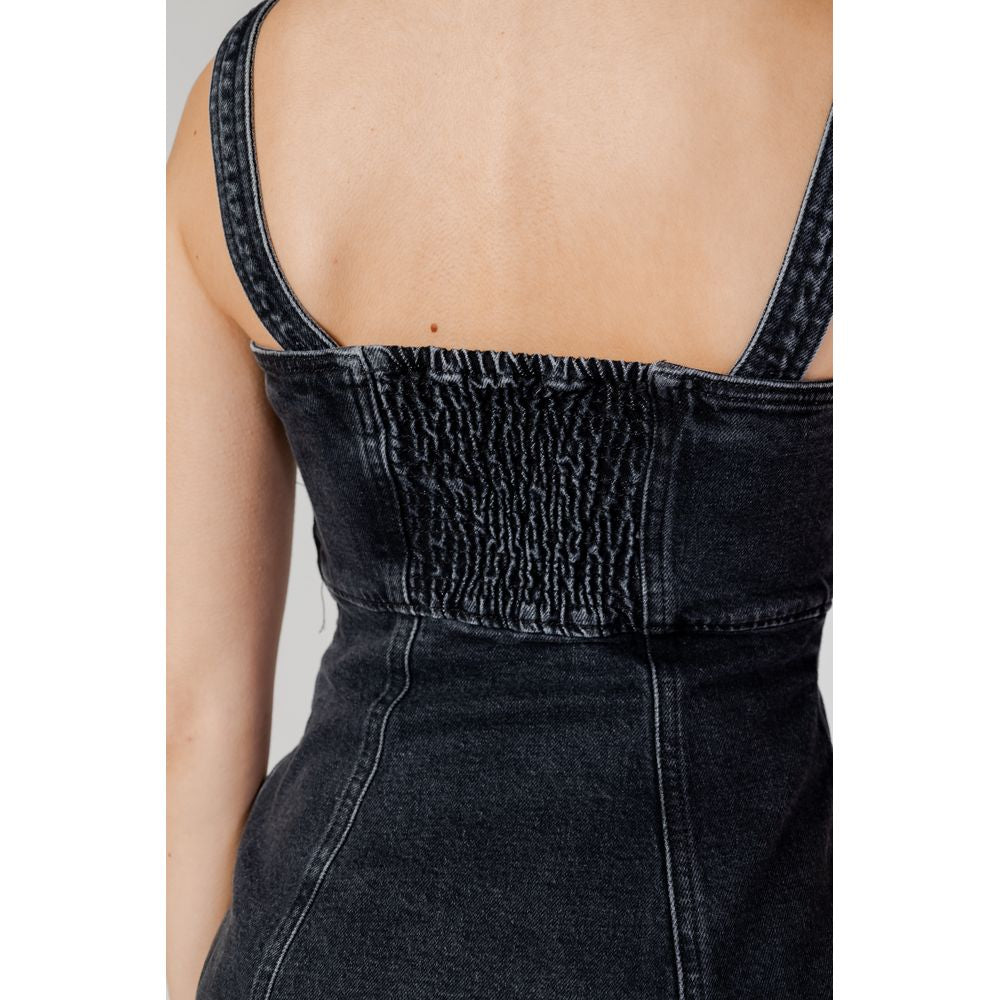 Tommy Hilfiger Jeans Black Recycled Cotton Dress