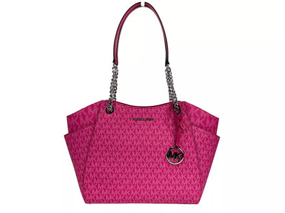 Michael Kors Jet Set Large Chain Shoulder Tote Bag Dragon Fruit