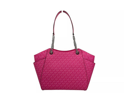 Michael Kors Jet Set Large Chain Shoulder Tote Bag Dragon Fruit