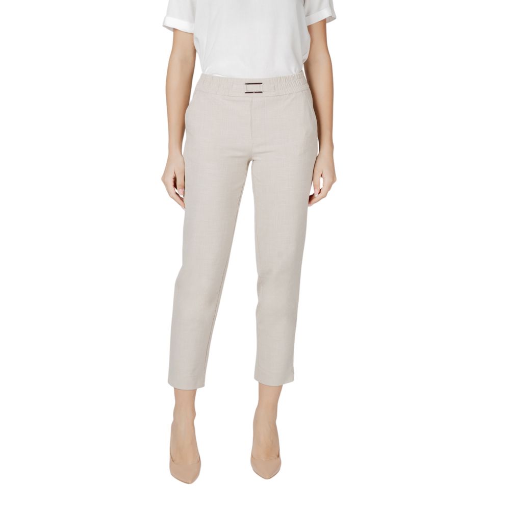 Street One Beige Viscose Jeans & Pant