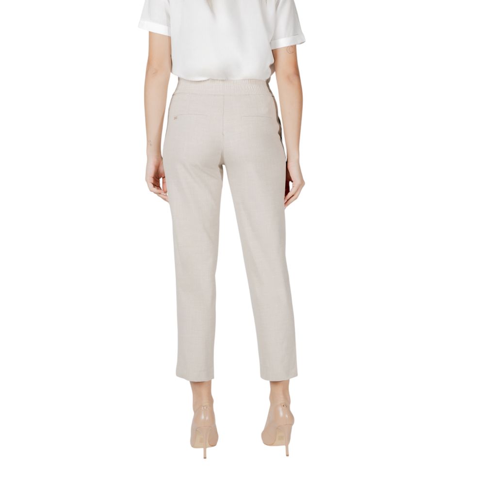 Street One Beige Viscose Jeans & Pant